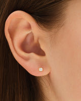 Bezel Set Stud Earrings (0.20 ct tw)