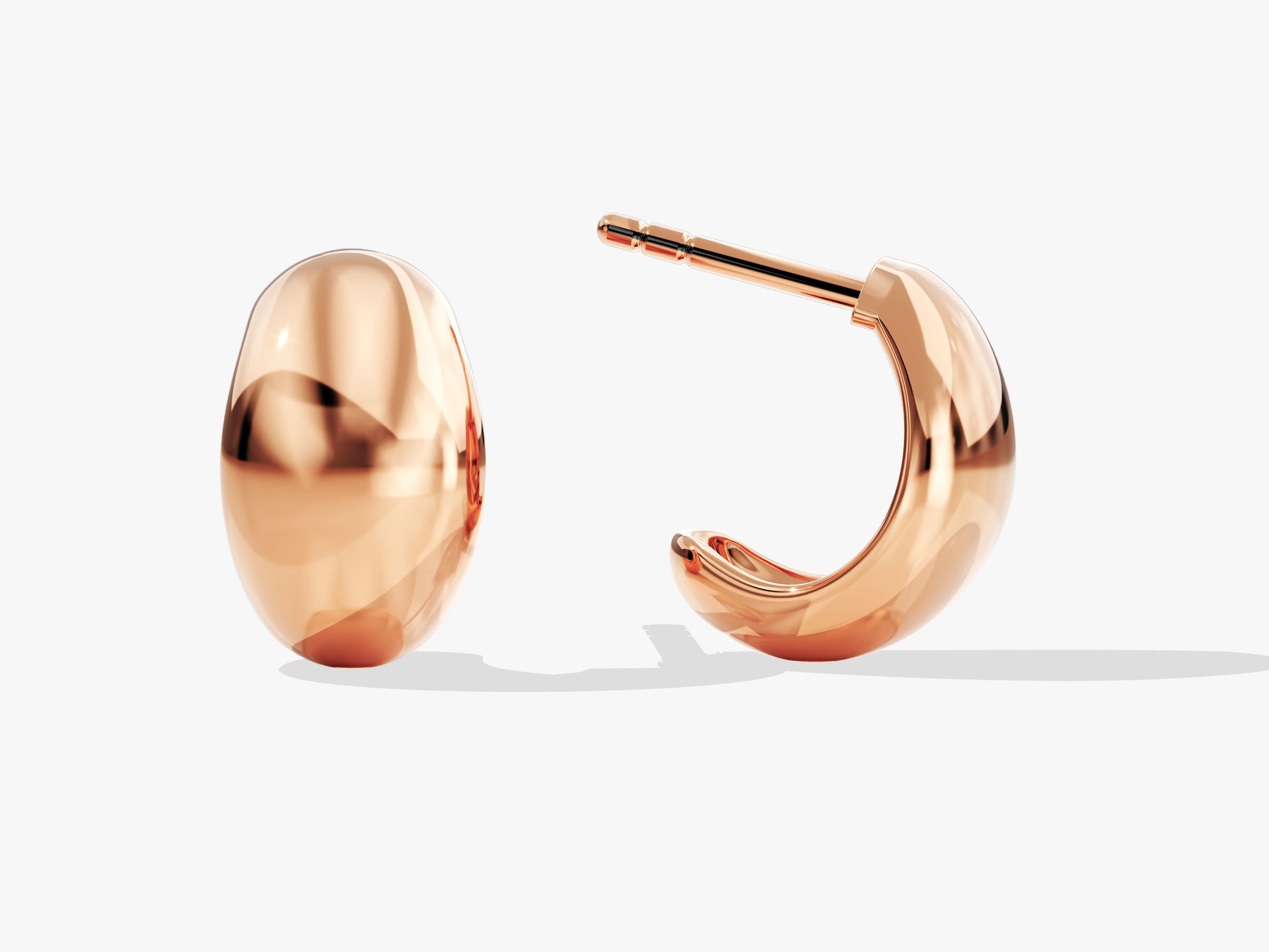 Rose gold hoop earrings for jewelry lovers