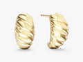 Bold Croissant Dome Huggie Earrings