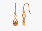 Infinity Birthstone Drop Earrings