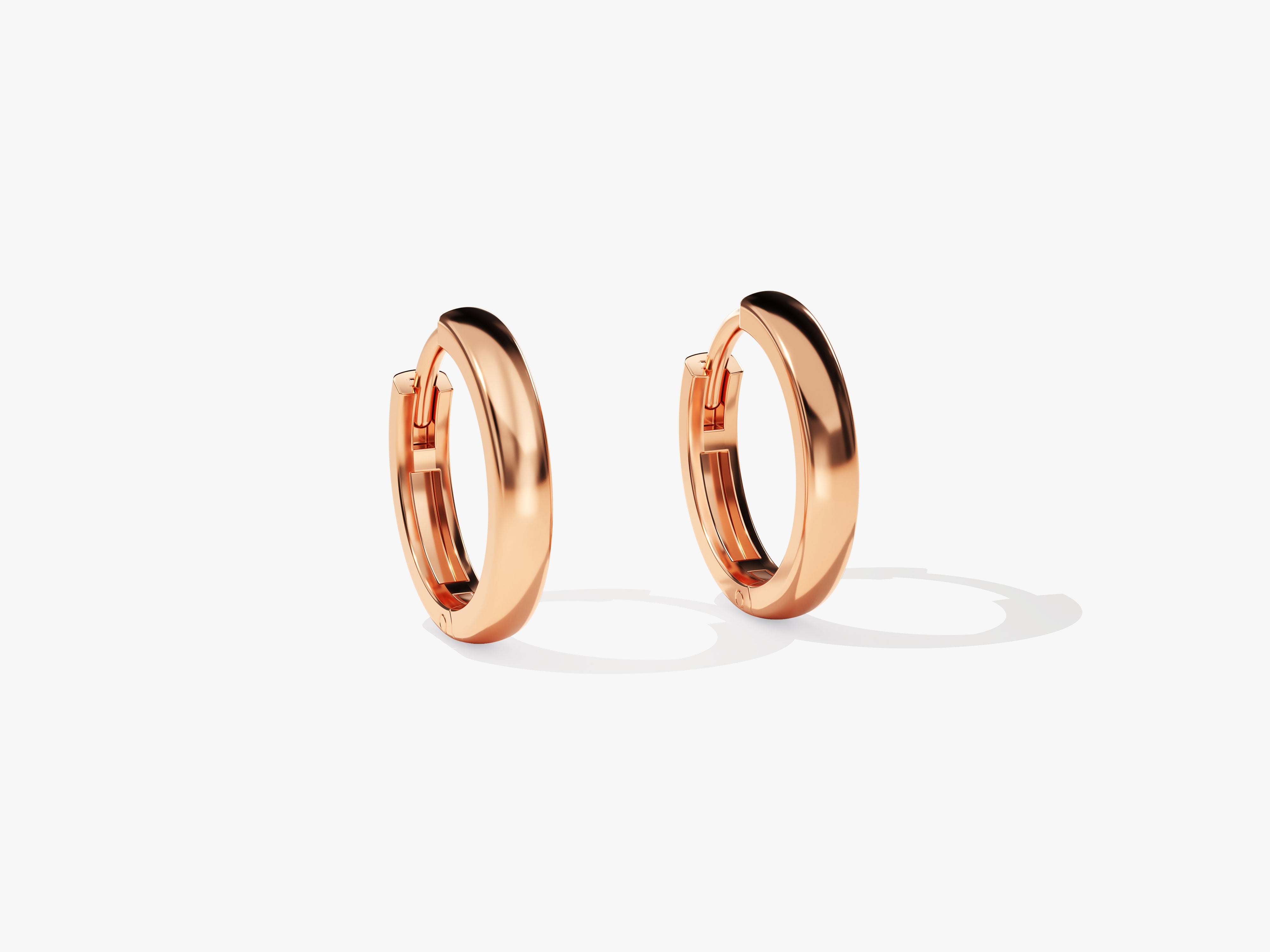 Rose gold hoop earrings for jewelry lovers