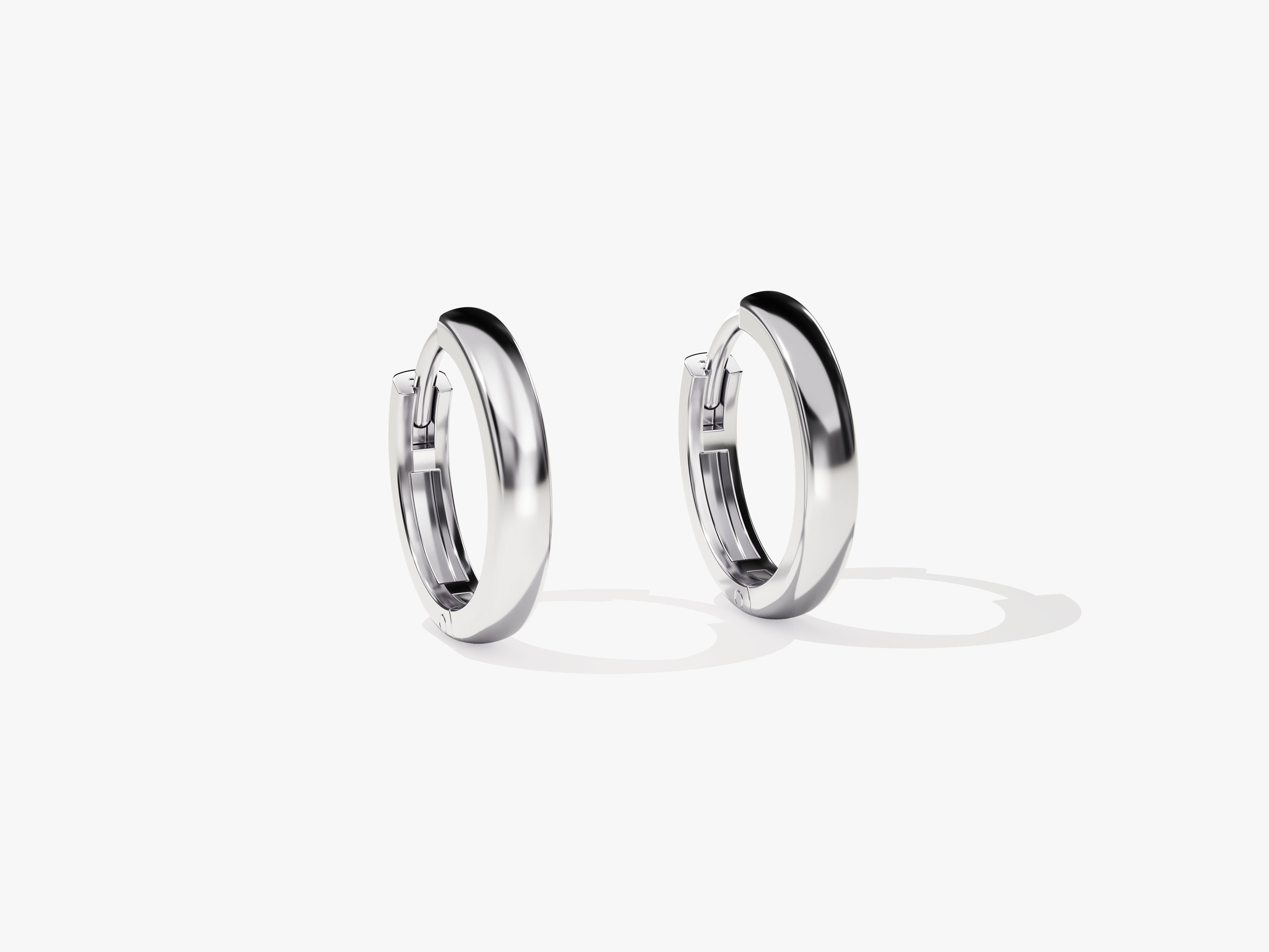Sleek silver hoop earrings for a jewelry collection