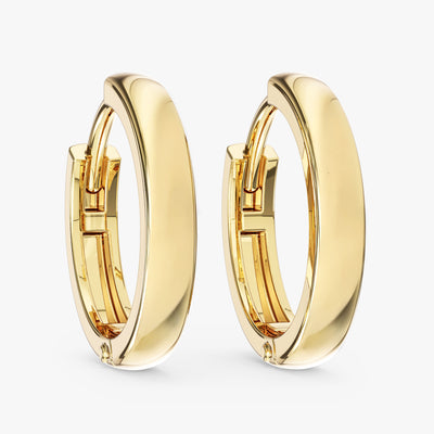 Small Plain Hoop Earrings