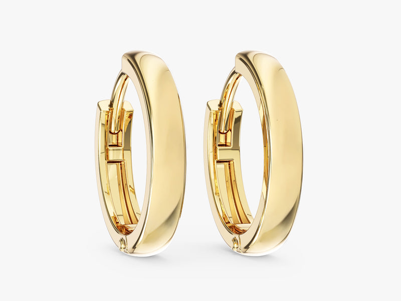 Small Plain Hoop Earrings