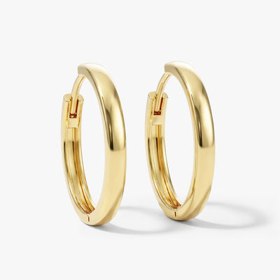 Medium Plain Hoop Earrings