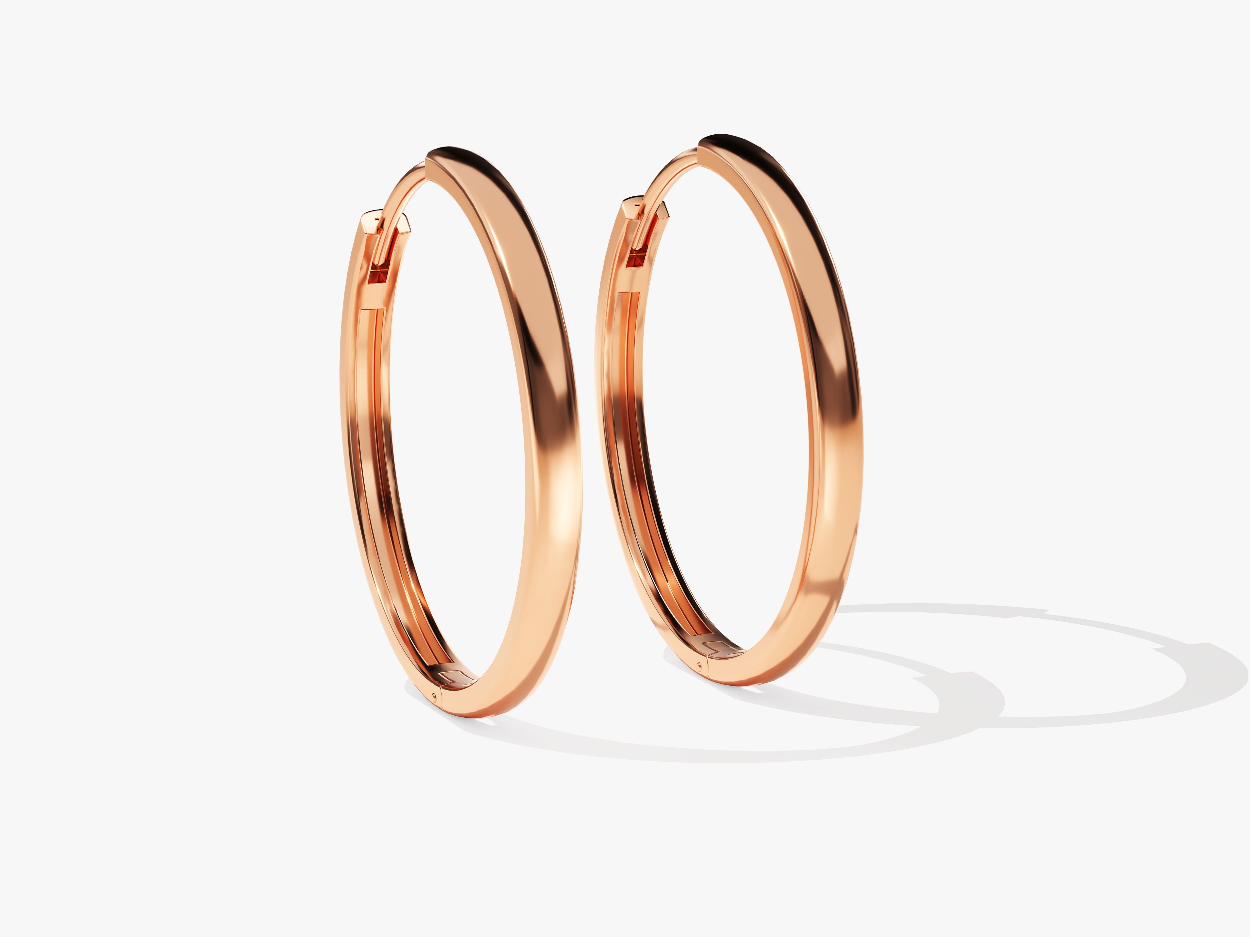 Rose gold hoop earrings for jewelry lovers