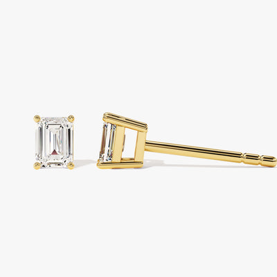 Emerald Cut Stud Earrings (0.50 ct tw)