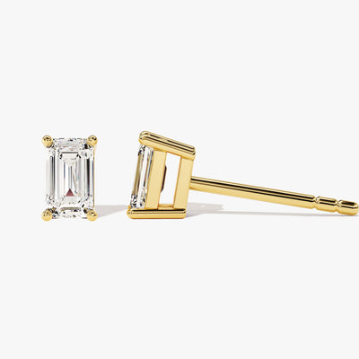 Emerald Cut Stud Earrings (1.00 ct tw)