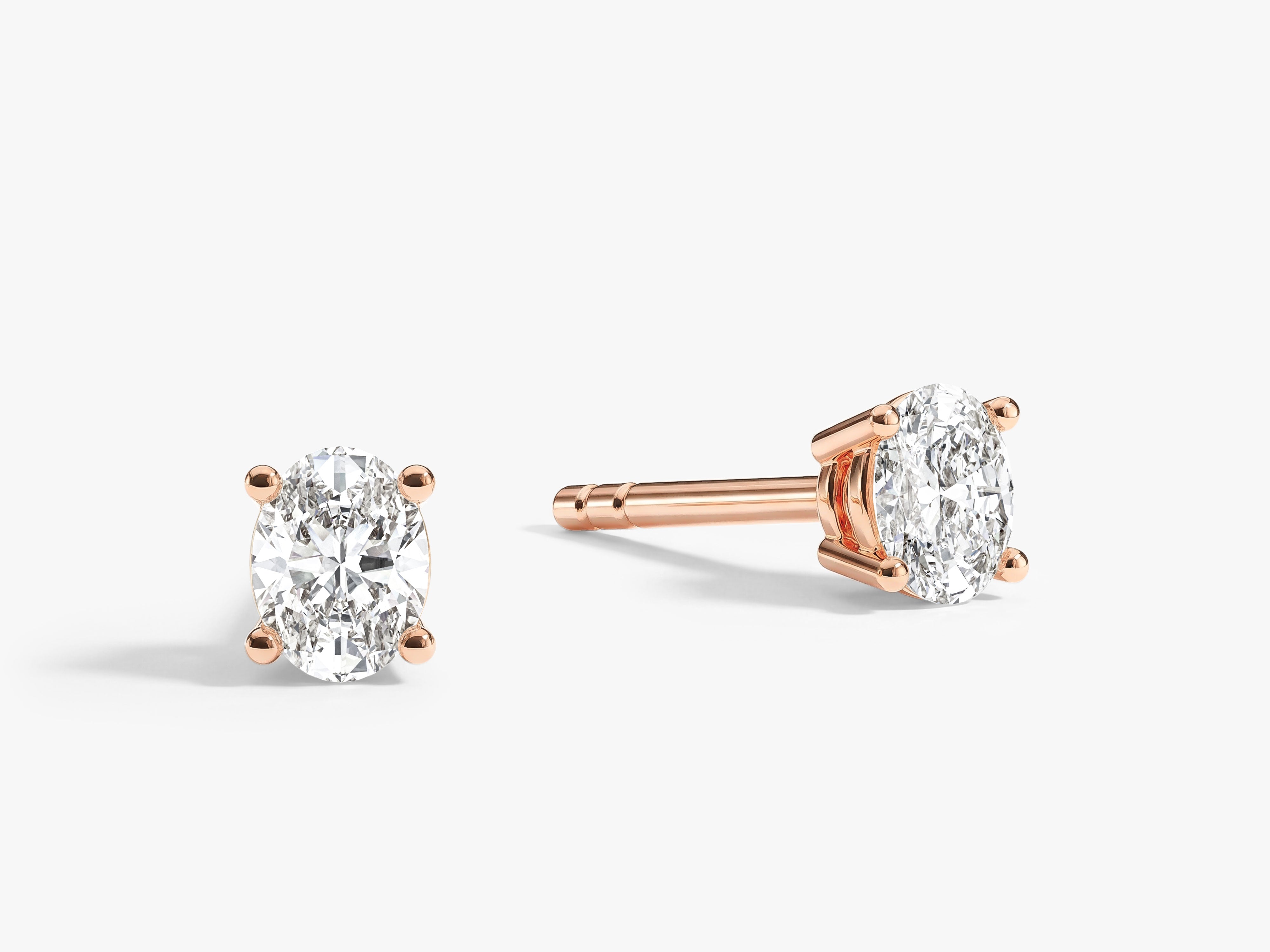 Oval Cut Stud Earrings (0.25 ct tw)