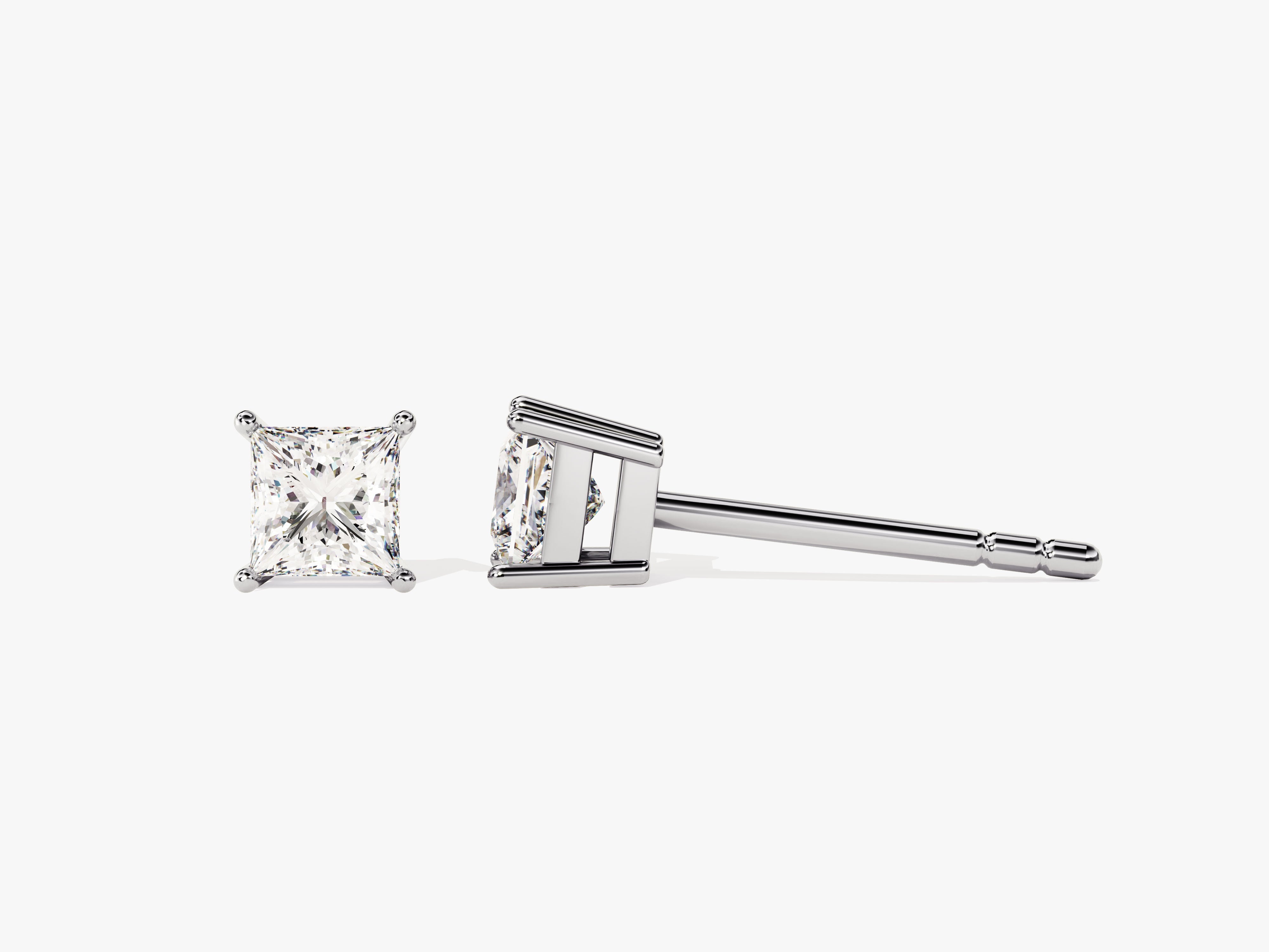 Princess Cut Stud Earrings (0.50 ct tw)
