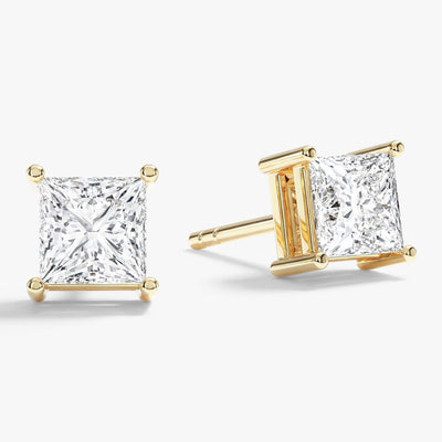 Princess Cut Stud Earrings (1.00 ct tw)