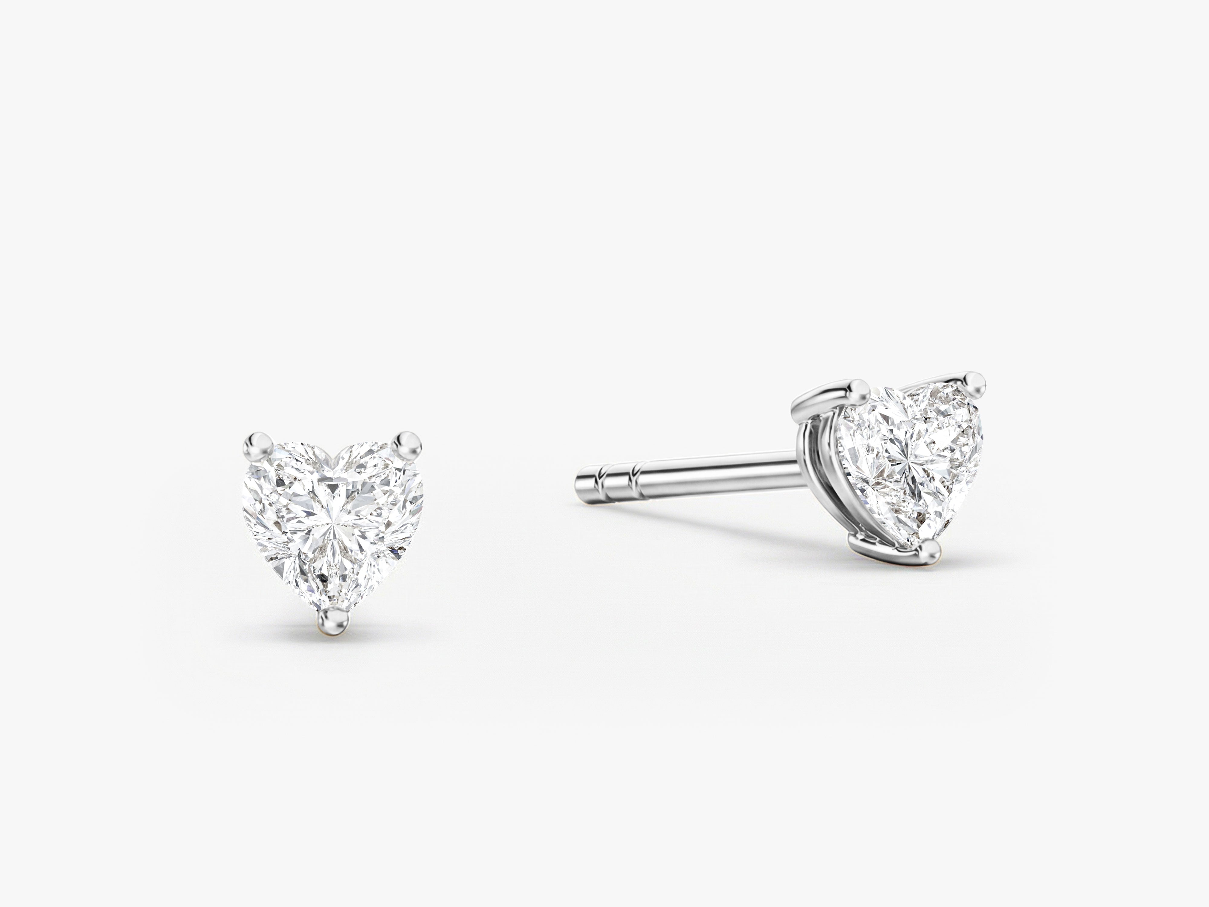 Heart Cut Stud Earrings (0.25 ct tw)