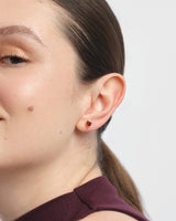 Heart Cut Birthstone Stud Earrings