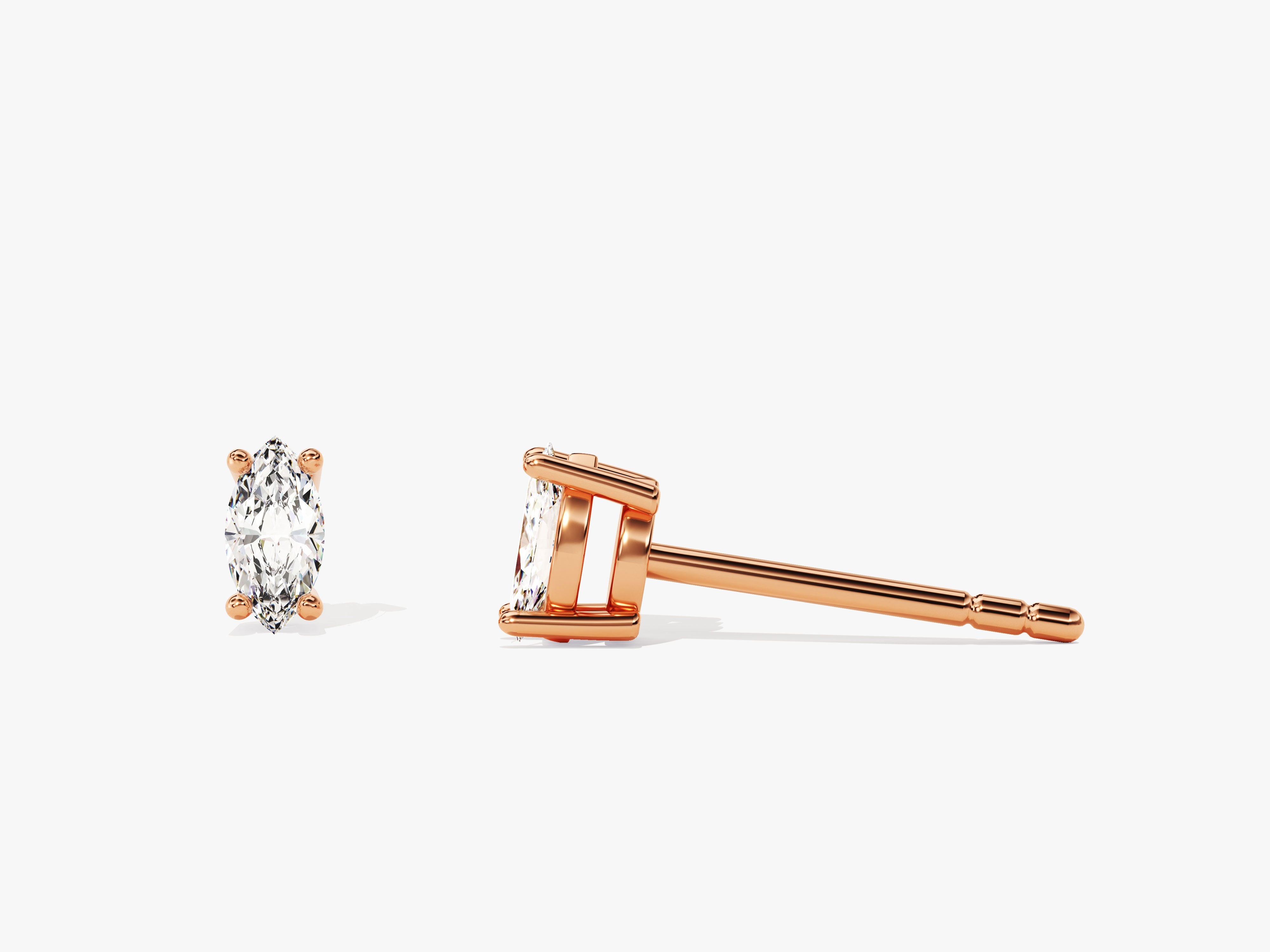 Marquise Cut Stud Earrings (0.25 ct tw)