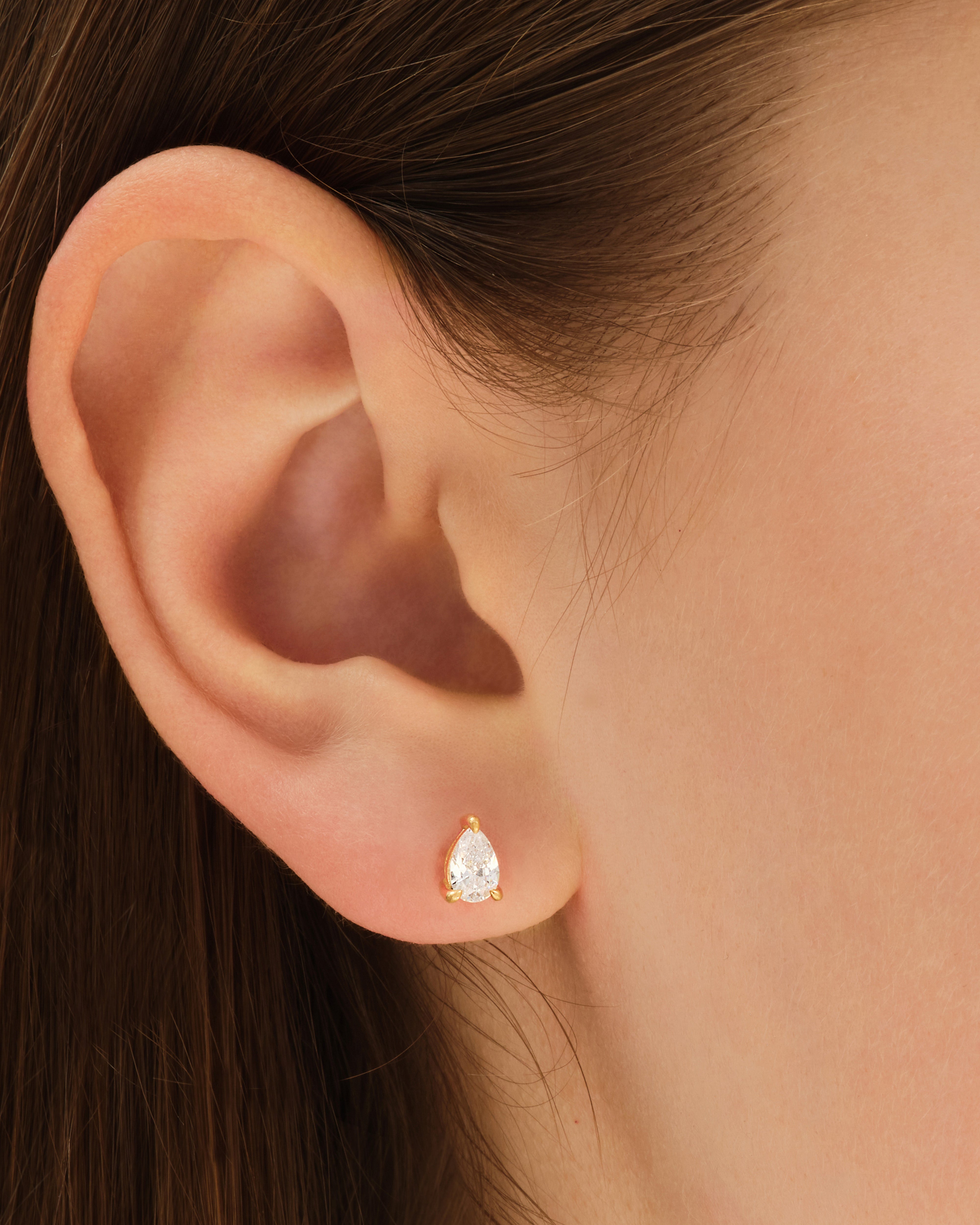 Pear Cut Stud Earrings (1.00 ct tw)