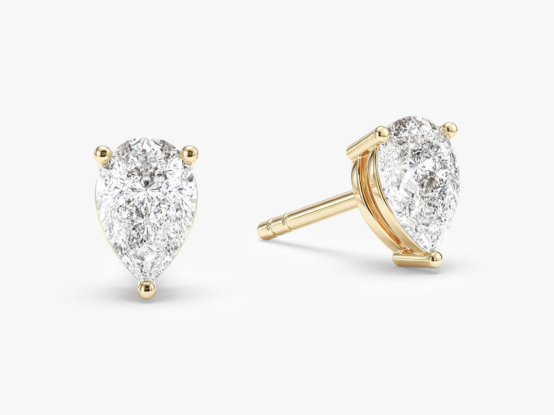 Pear Cut Stud Earrings (1.00 ct tw)