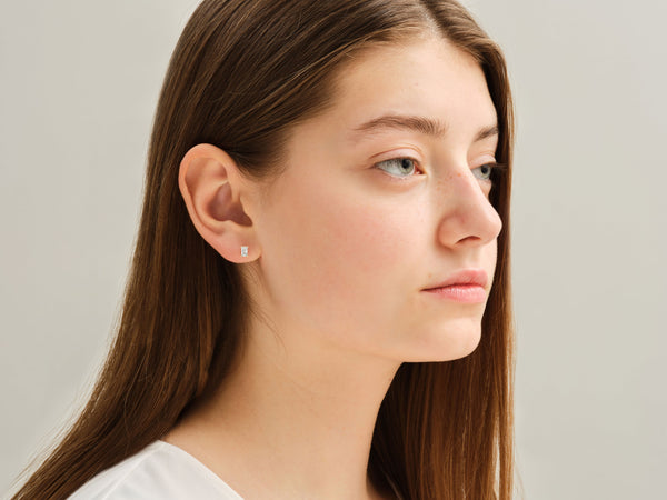 Radiant Cut Stud Earrings (0.50 ct tw)