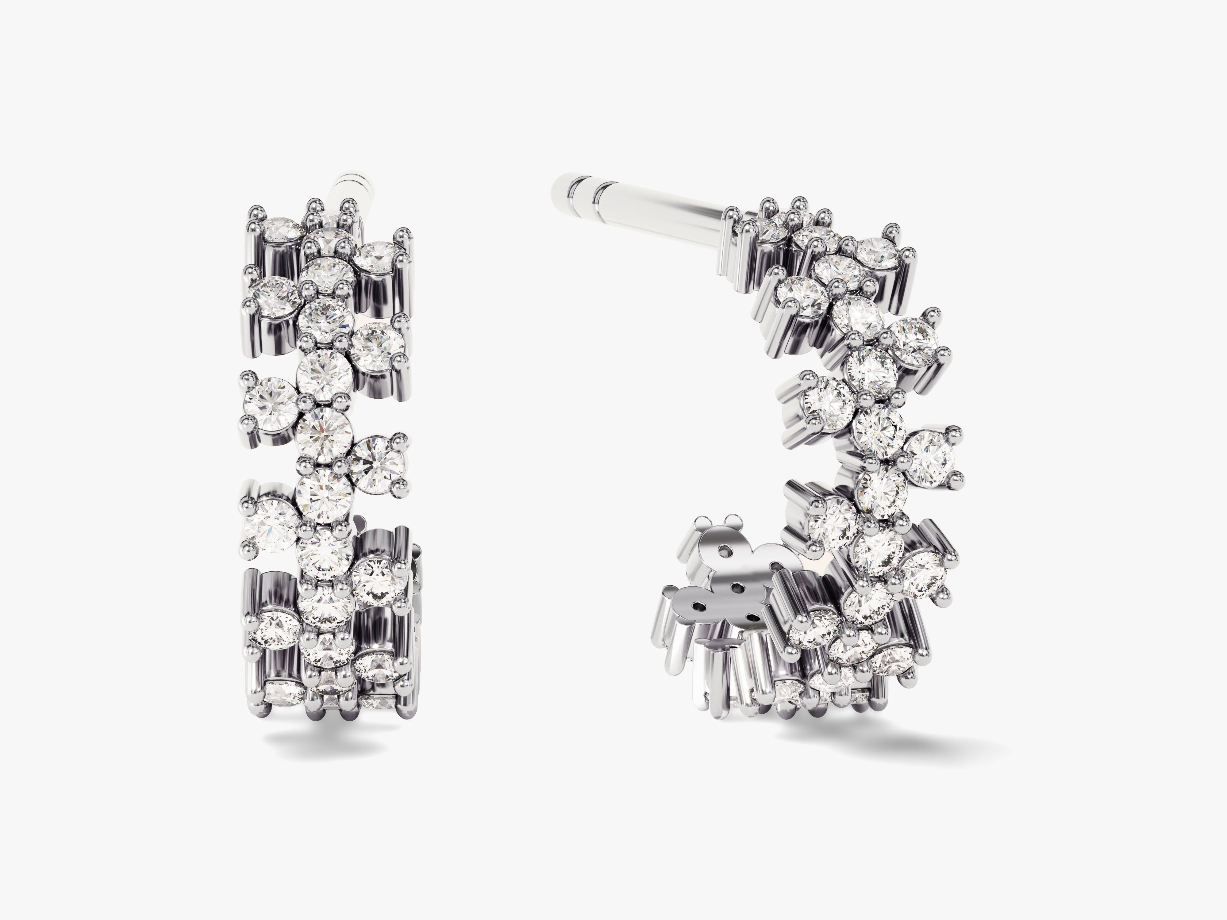 Diamond hoop earrings from a jewelry firm