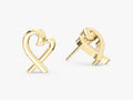 Plain Heart Studs