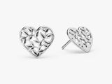 Heart Shaped Leaf Studs