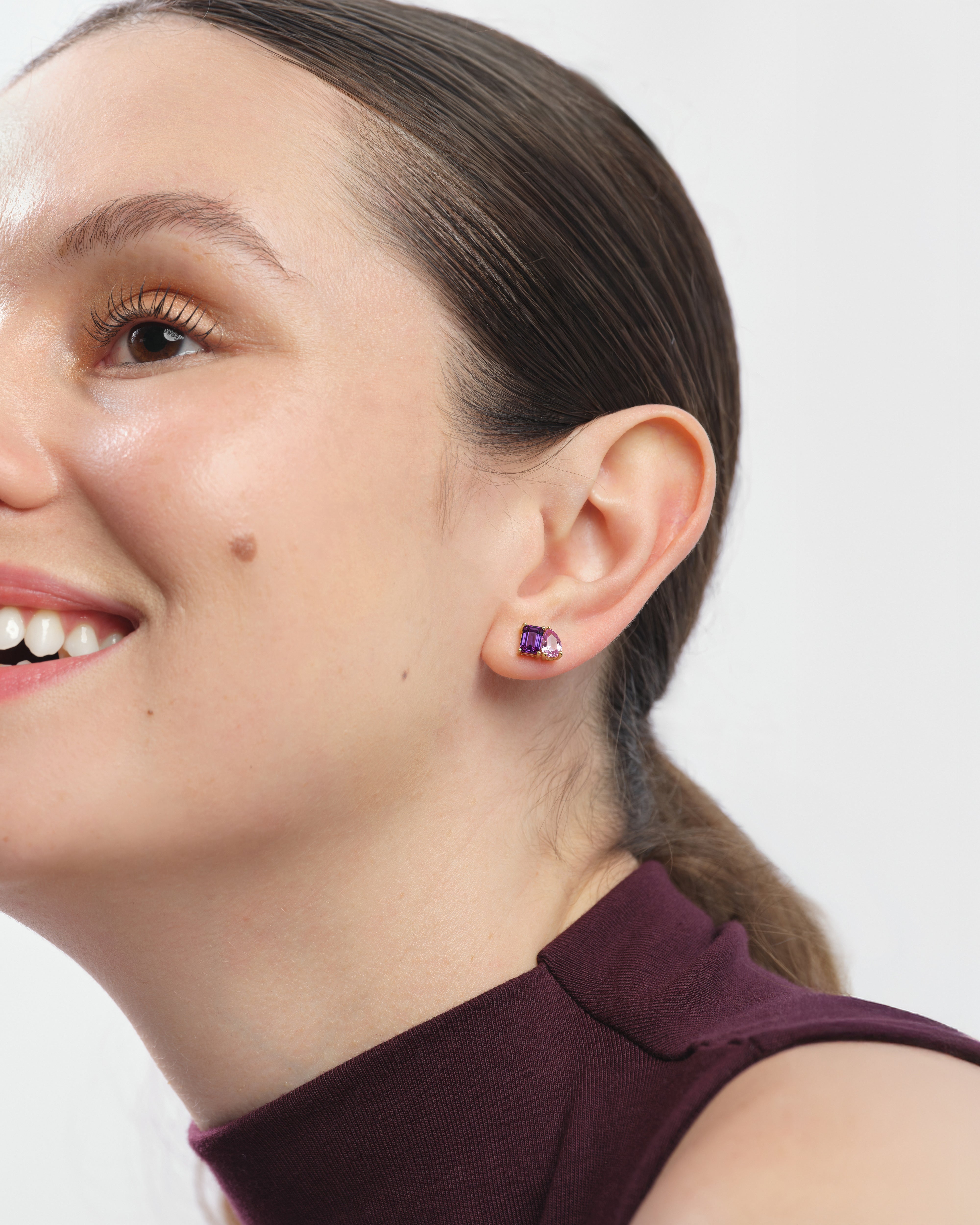 Toi et Moi Birthstone Studs