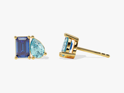 Toi et Moi Birthstone Studs