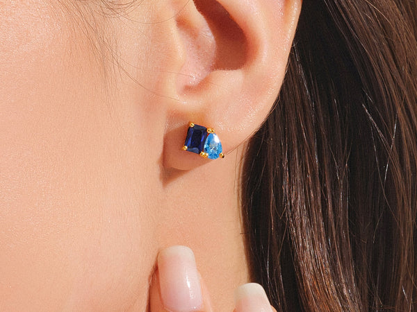 Toi et Moi Birthstone Studs