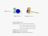 Birthstone Cluster Studs