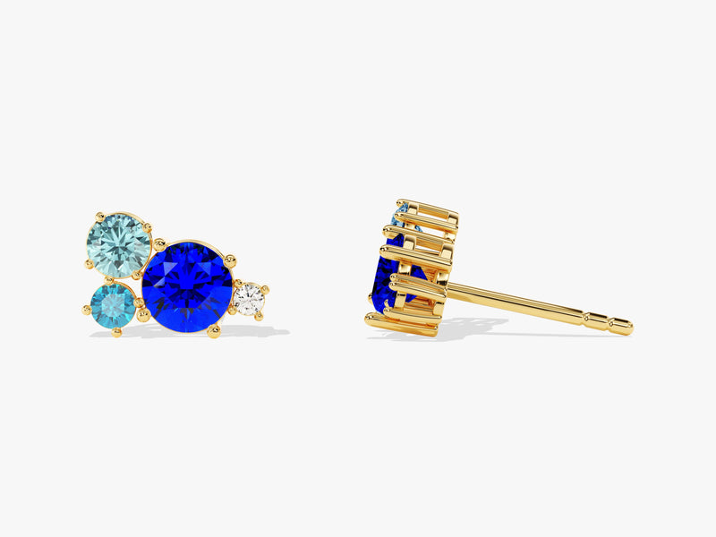 Birthstone Cluster Studs