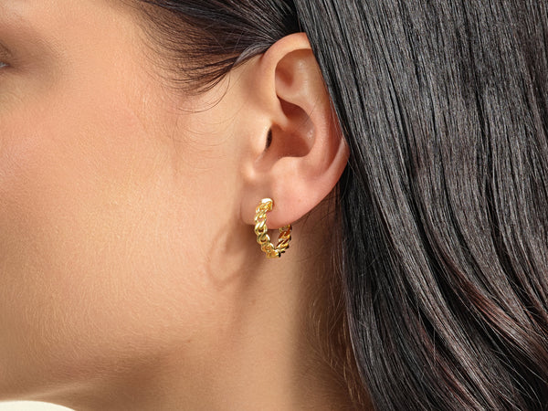 Chunky Chain Hoop Earrings