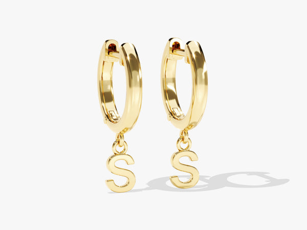 Custom Initial Hoop Earrings