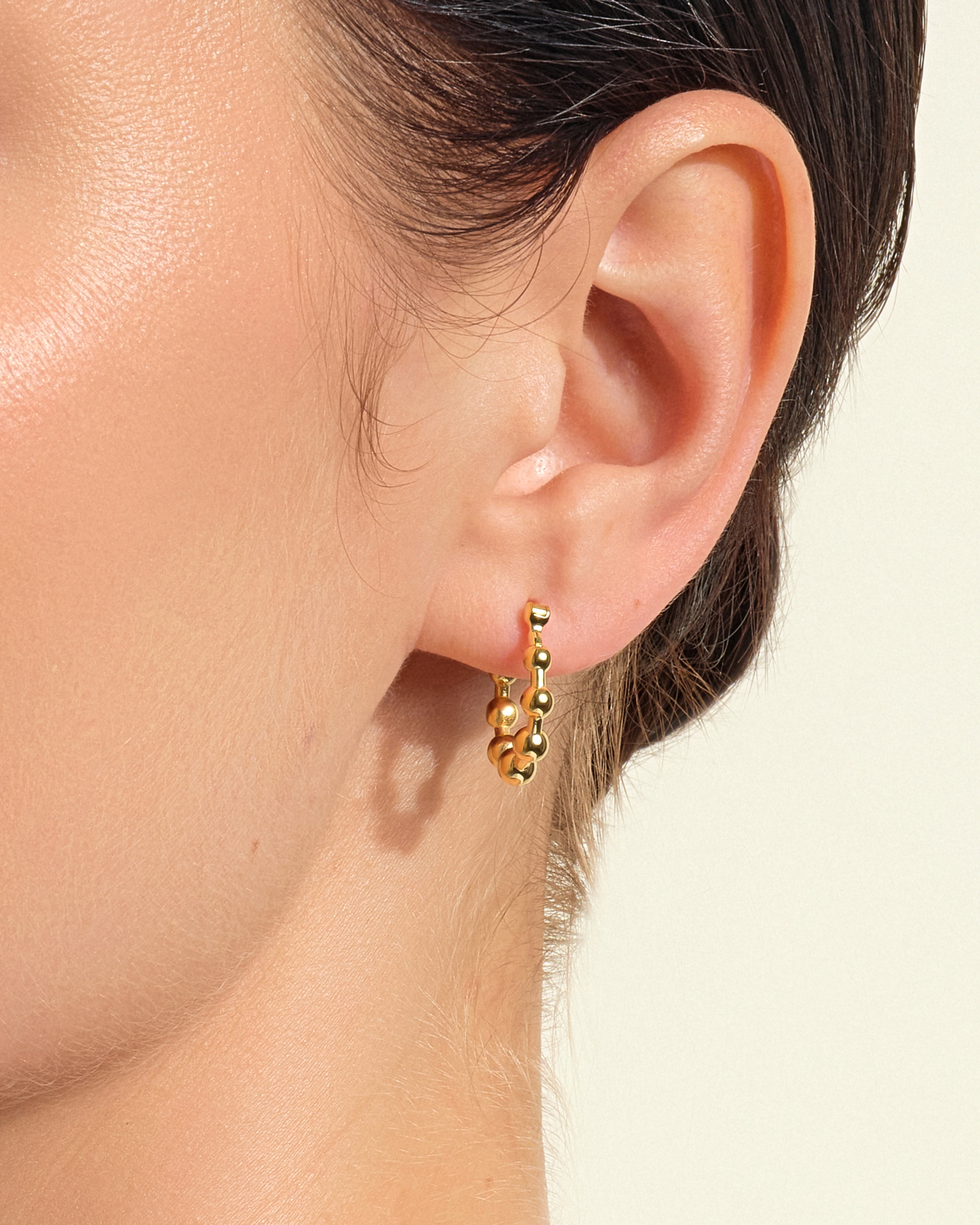 Beaded Hoop Earrings