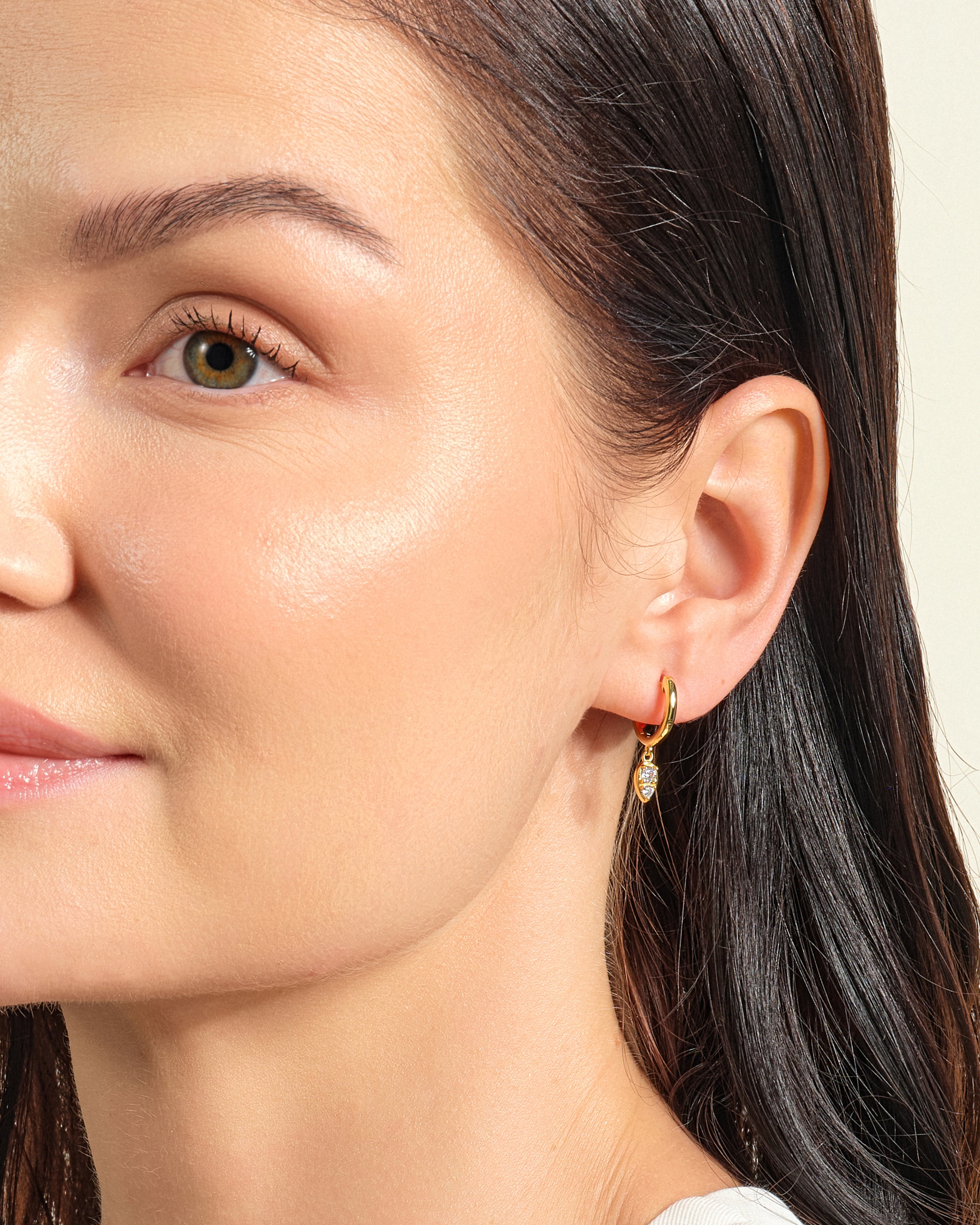 Teardrop Hoop Earrings