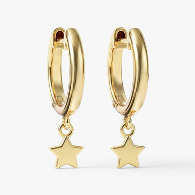 Mini Star Hoop Earrings