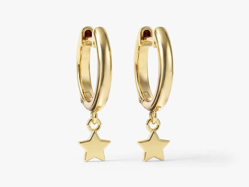 Mini Star Hoop Earrings