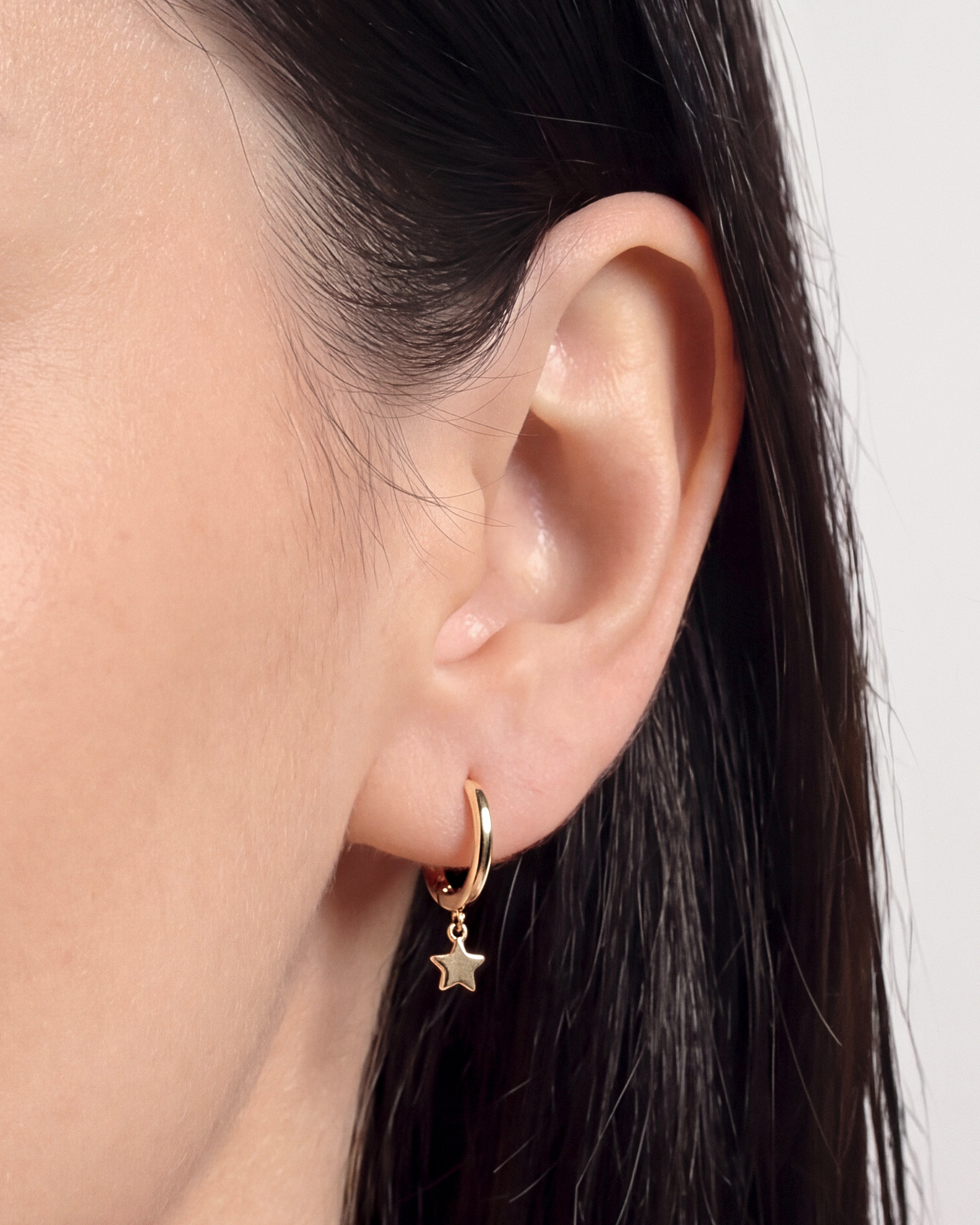 Mini Star Hoop Earrings