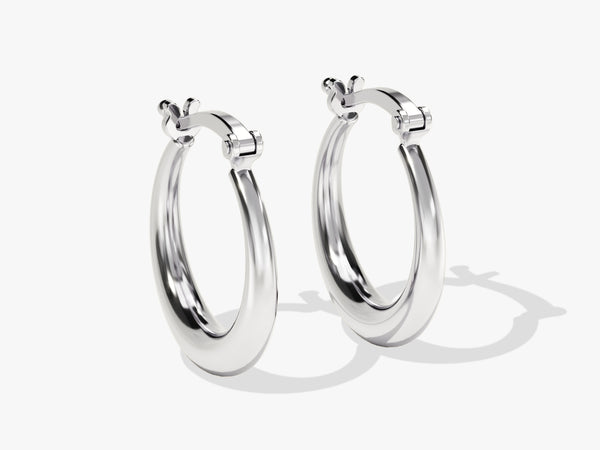 14k Gold Classic Hoop Earrings