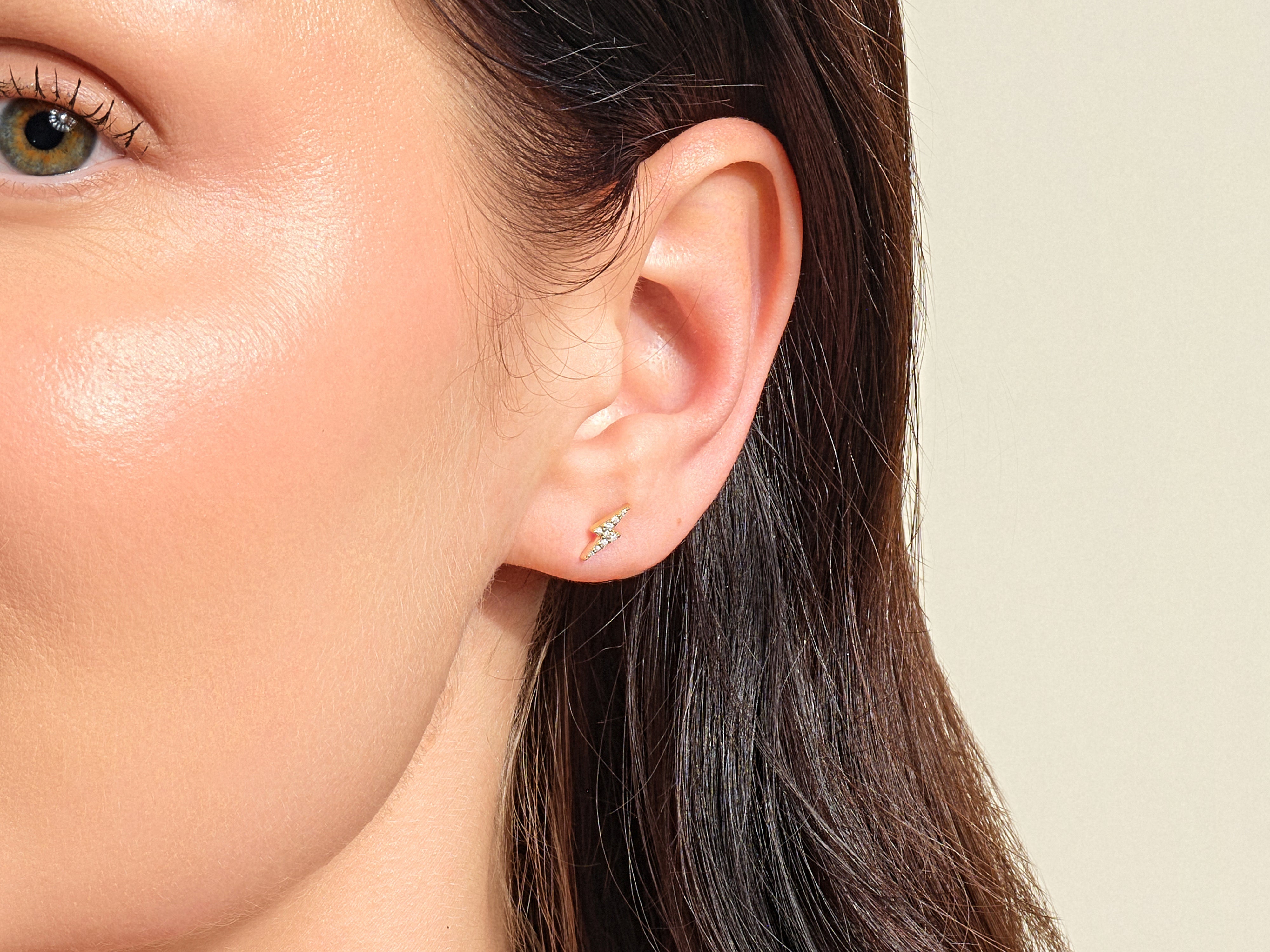 Lightning Stud Earrings