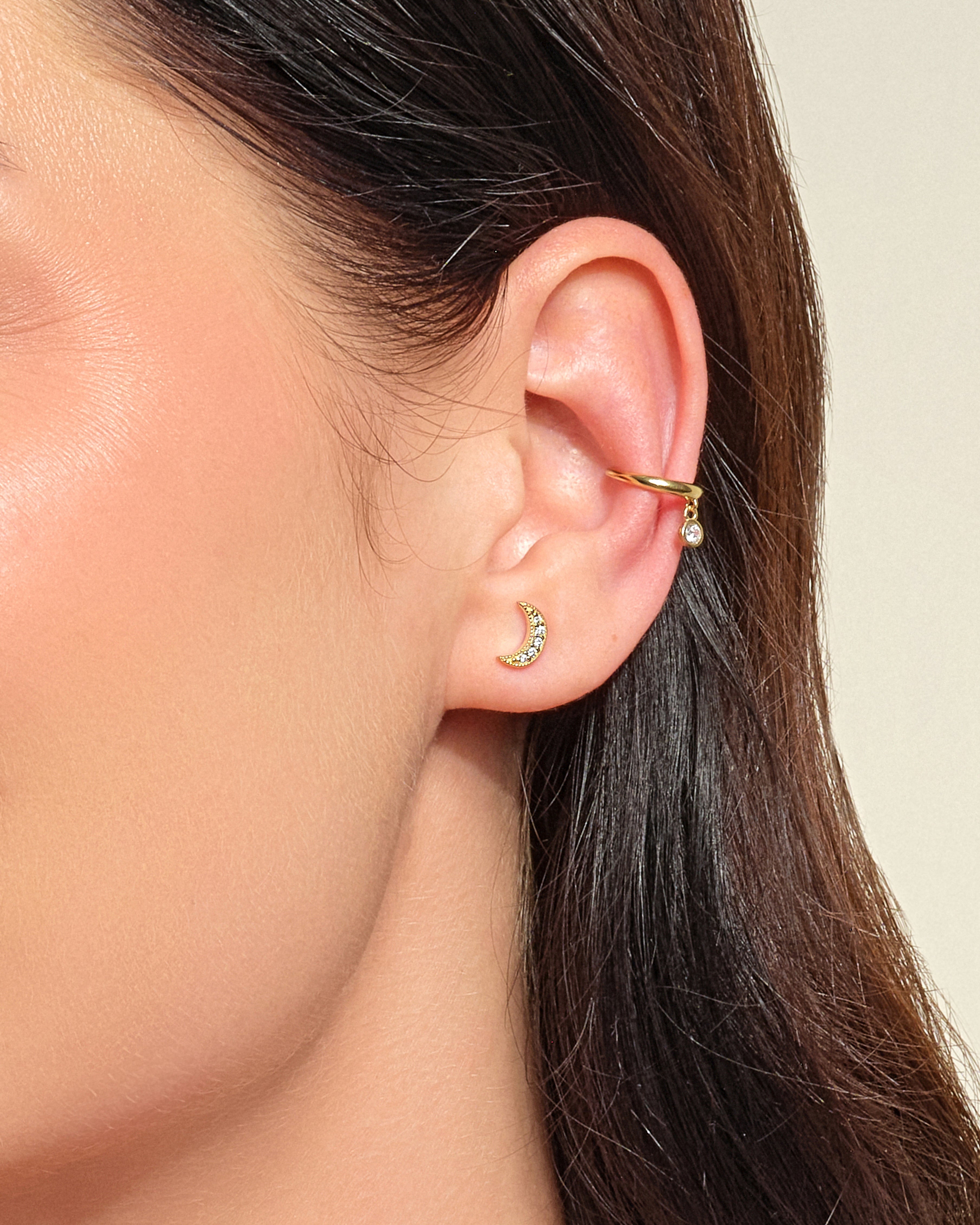 Moon Stud Earrings