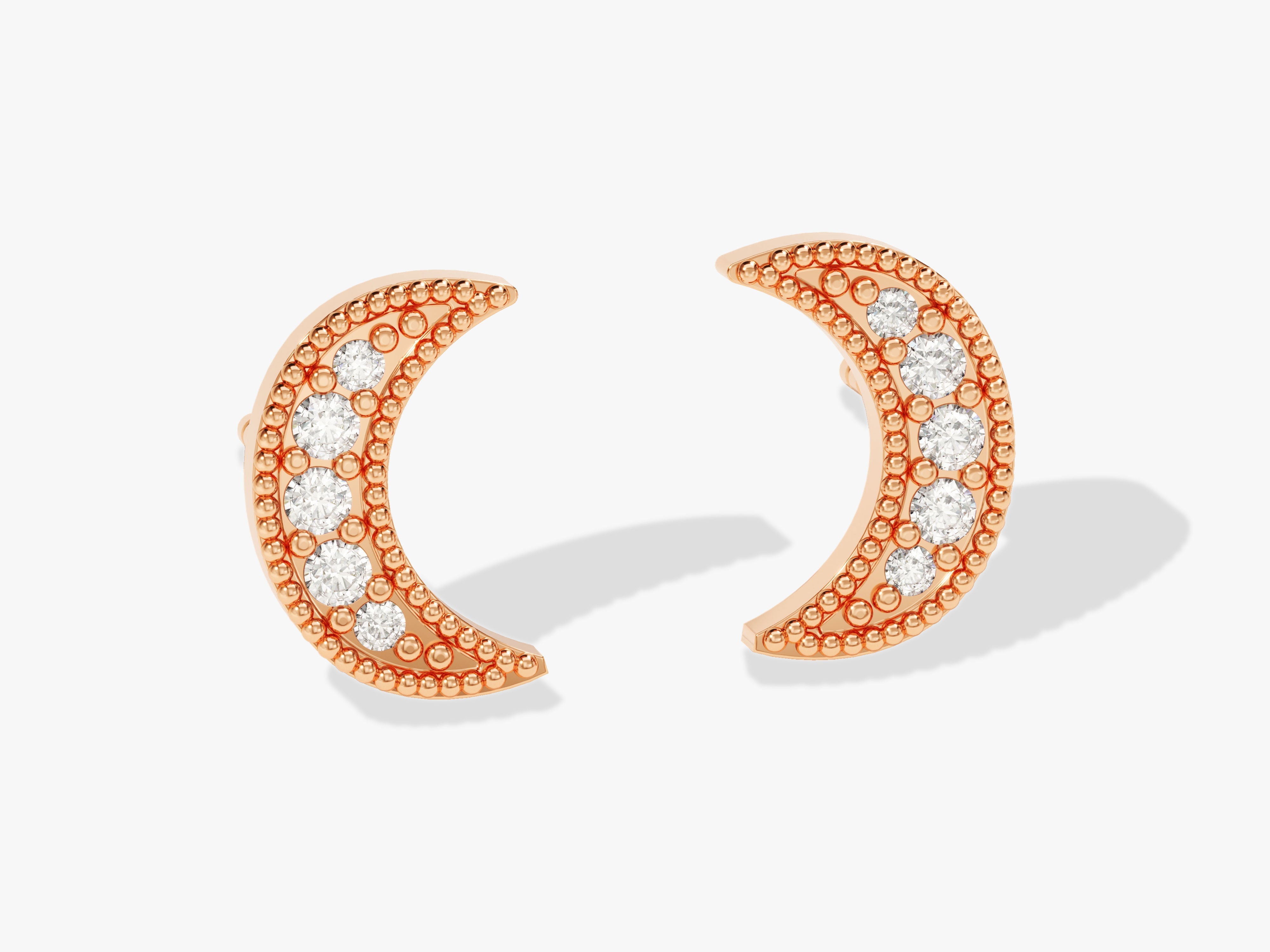 Moon Stud Earrings
