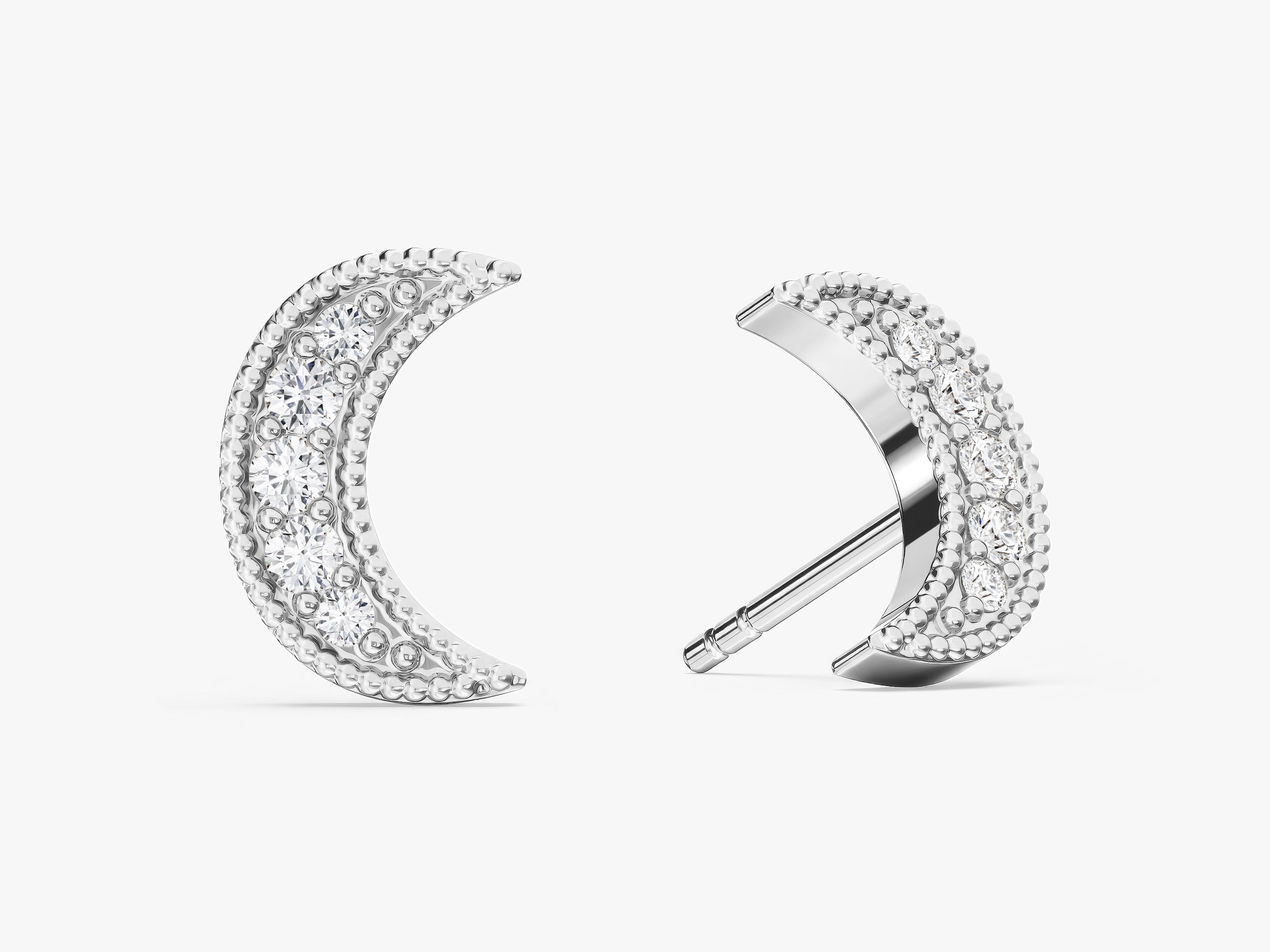 Moon Stud Earrings