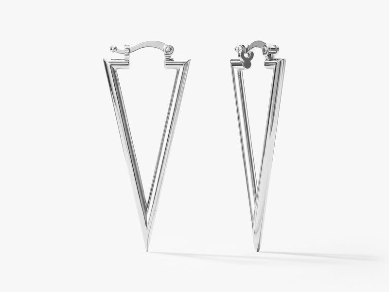 Triangle Hoop Earrings