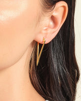 Triangle Hoop Earrings