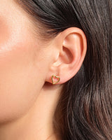 Heart Outline Stud Earrings