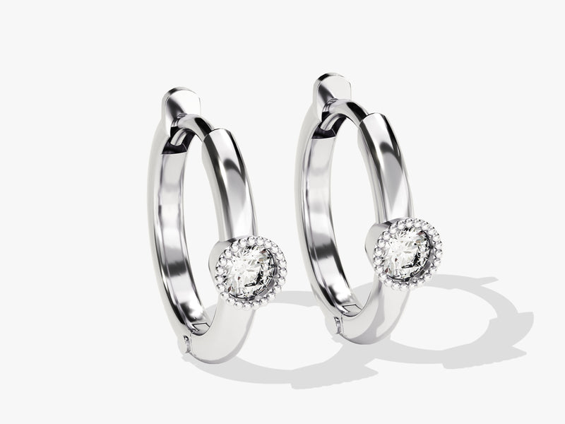 Milgrain Hoops