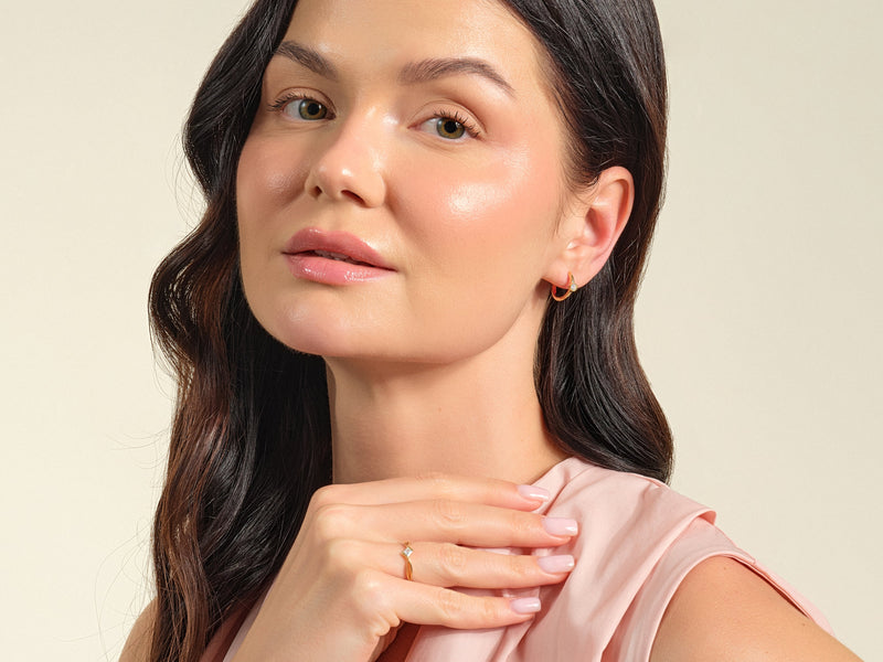 Milgrain Hoops
