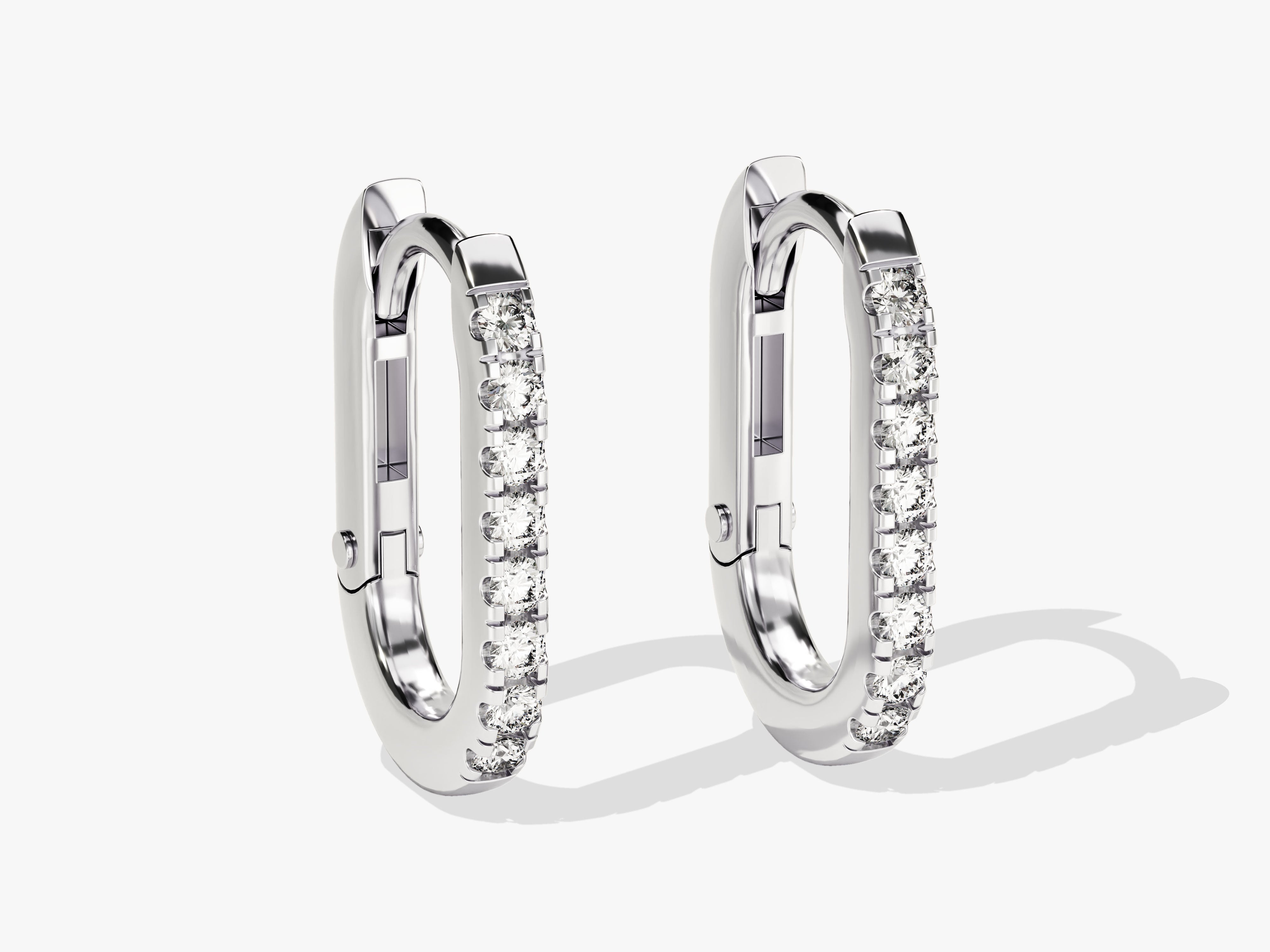 Diamond hoop earrings for women, fine jewelry, luxury gift