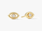 Bezel Eye Earrings