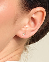 Pave Cross Earrings
