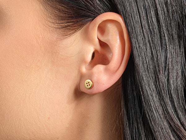 Button Earrings